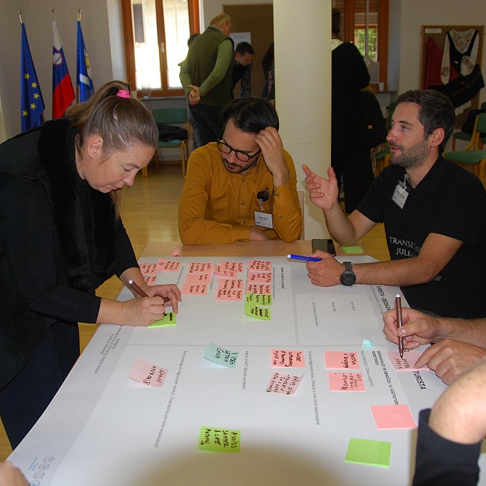 V Kobaridu o prihodnosti območij Stola in Planje: druga participativna delavnica projekta ITINERANT