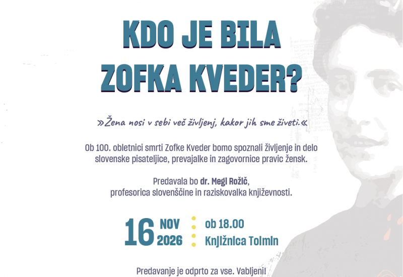 Kdo je bila Zofka Kveder?